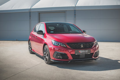 Front Ansatz V.1 für Peugeot 308 GT Mk2 Facelift schwarz matt