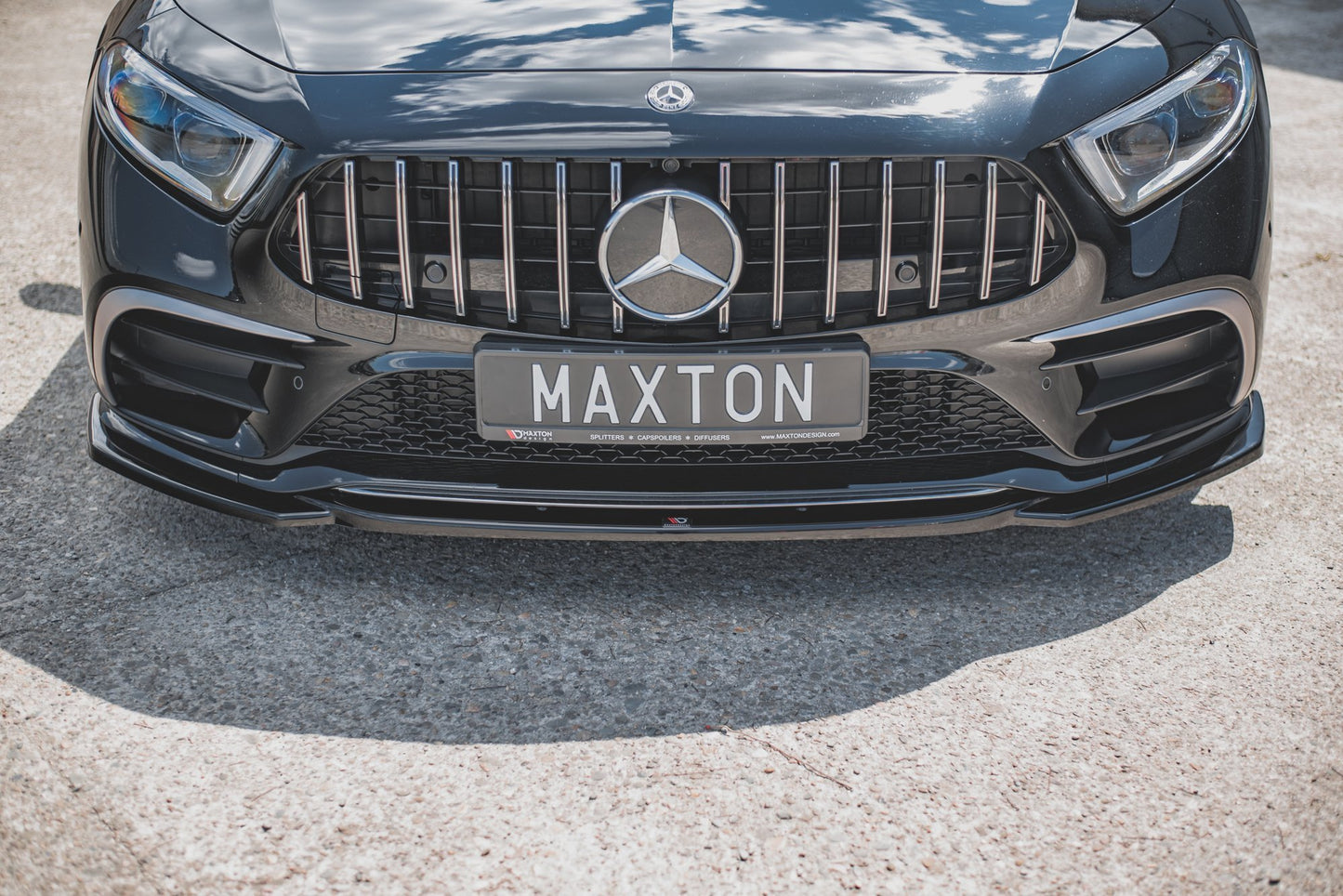 Front Ansatz V.1 für Mercedes-Benz CLS AMG-Line / 53AMG C257 Carbon Look
