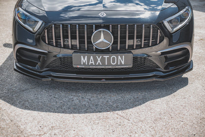 Front Ansatz V.1 für Mercedes-Benz CLS AMG-Line / 53AMG C257 Carbon Look