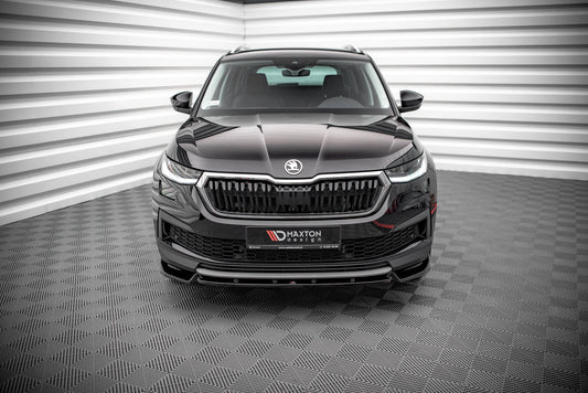 Front Ansatz V.1 für Skoda Kodiaq Mk1 Facelift schwarz matt