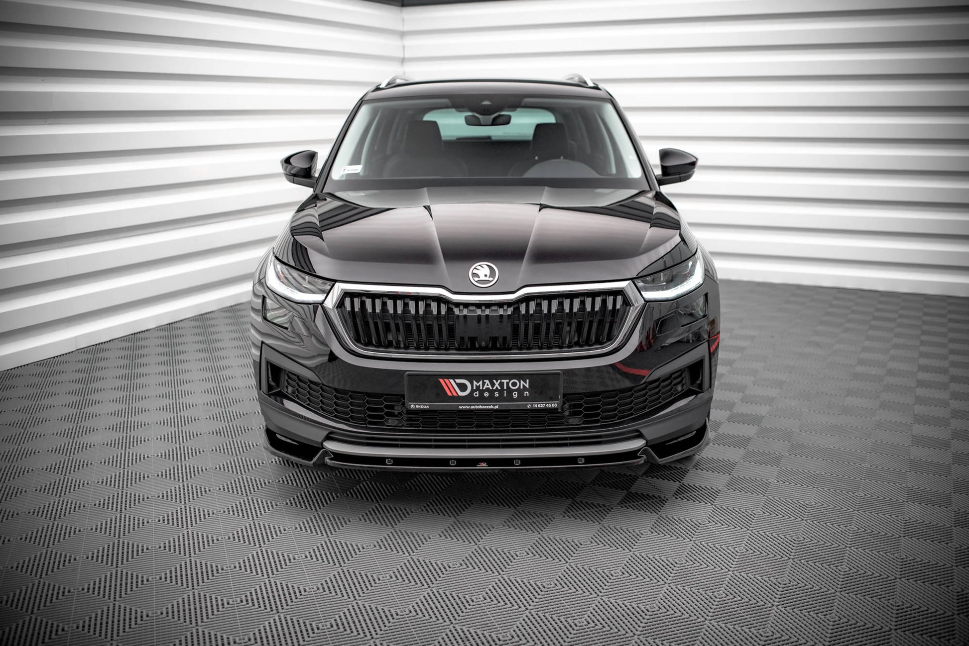 Front Ansatz V.1 für Skoda Kodiaq Mk1 Facelift Carbon Look