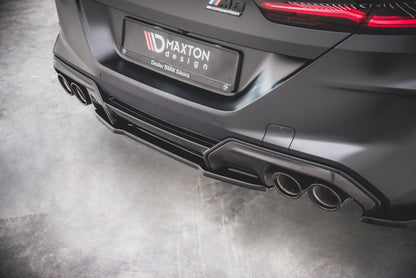 Mittlerer Diffusor Heck Ansatz für BMW M8  Gran Coupe F93 Carbon Look