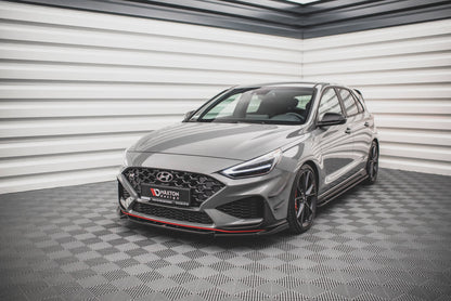 Front Ansatz V.2 für Hyundai I30 N Hatchback/Fastback Mk3 Facelift schwarz Hochglanz