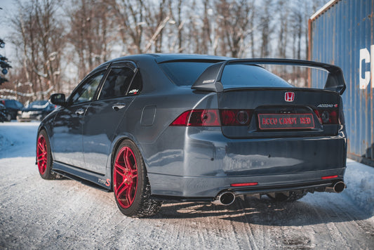 Heck Ansatz Flaps Diffusor V.2 für Honda Accord Mk7 Type-S schwarz matt