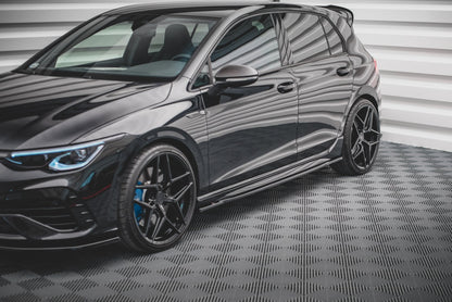 Seitenschweller Ansatz für V.1 für Volkswagen Golf R Mk8 Carbon Look