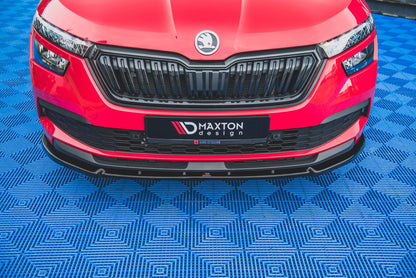 Front Ansatz V.2 für Skoda Kamiq schwarz matt