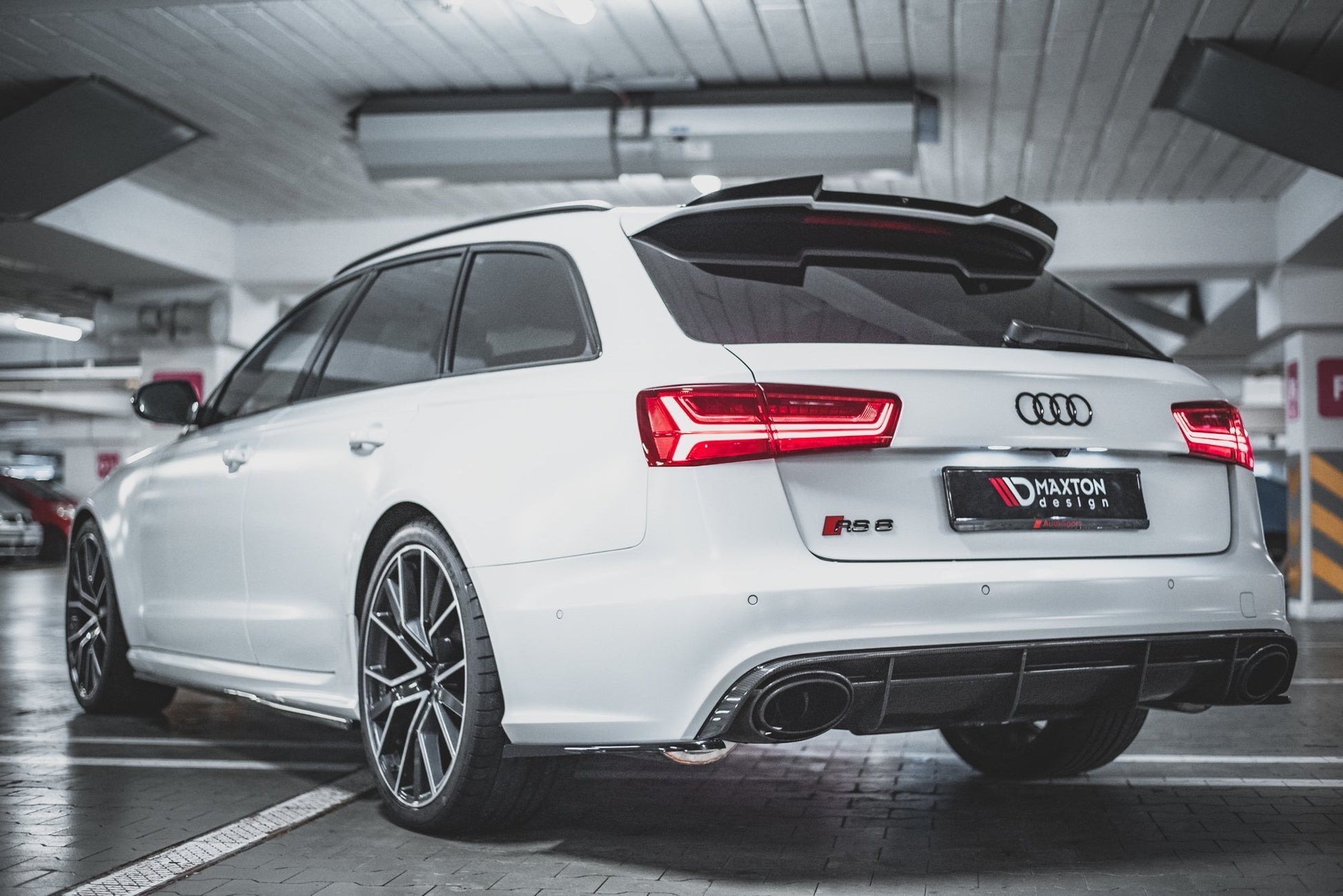 Spoiler CAP V.2 für Audi RS6 C7 schwarz matt