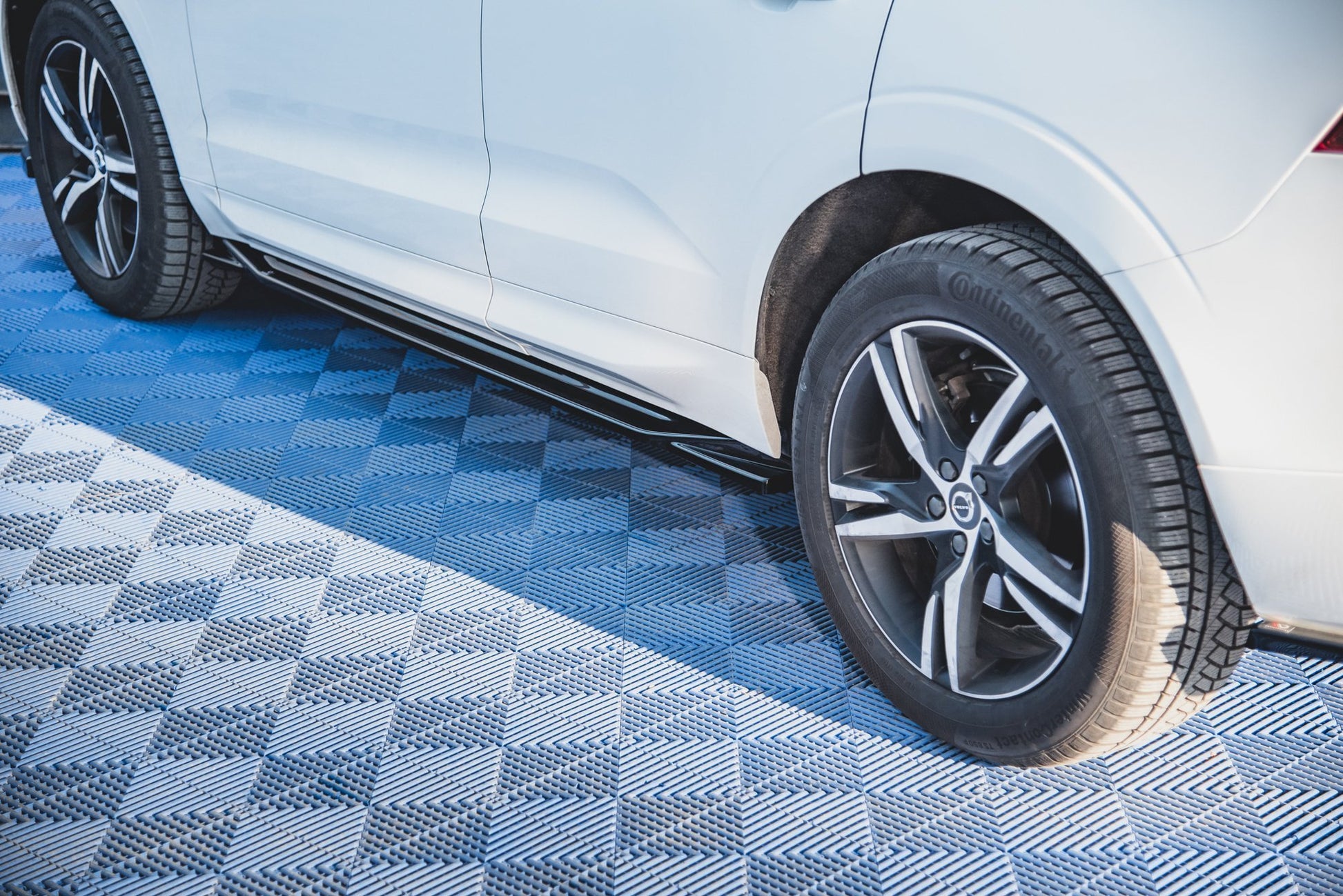 Seitenschweller Ansatz für Volvo XC60 Mk2 R-Design Carbon Look