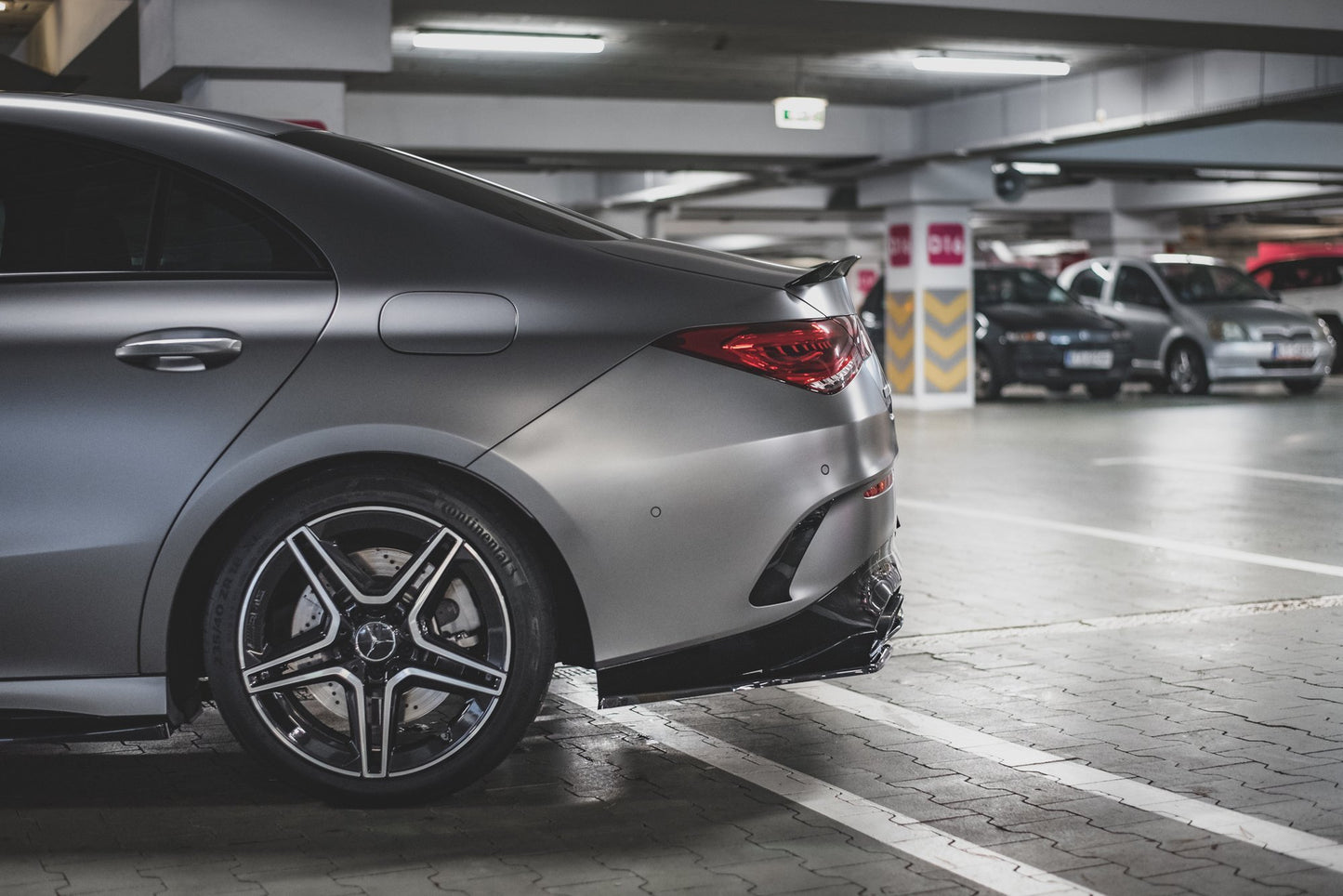 Heck Ansatz Flaps Diffusor für Mercedes-AMG CLA 35 Aero / 45 Aero C118 Carbon Look