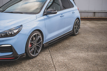 Seitenschweller Ansatz für V.5 Hyundai I30 N Mk3 / Mk3 FL Hatchback/ Fastback Carbon Look