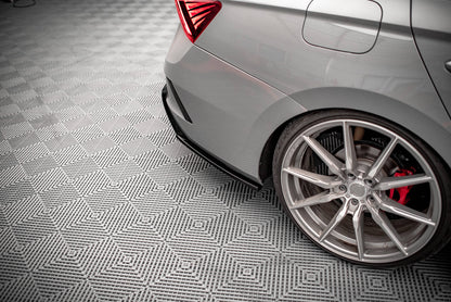 Heck Ansatz Flaps Diffusor V.4 für Skoda Octavia RS Mk4 schwarz matt