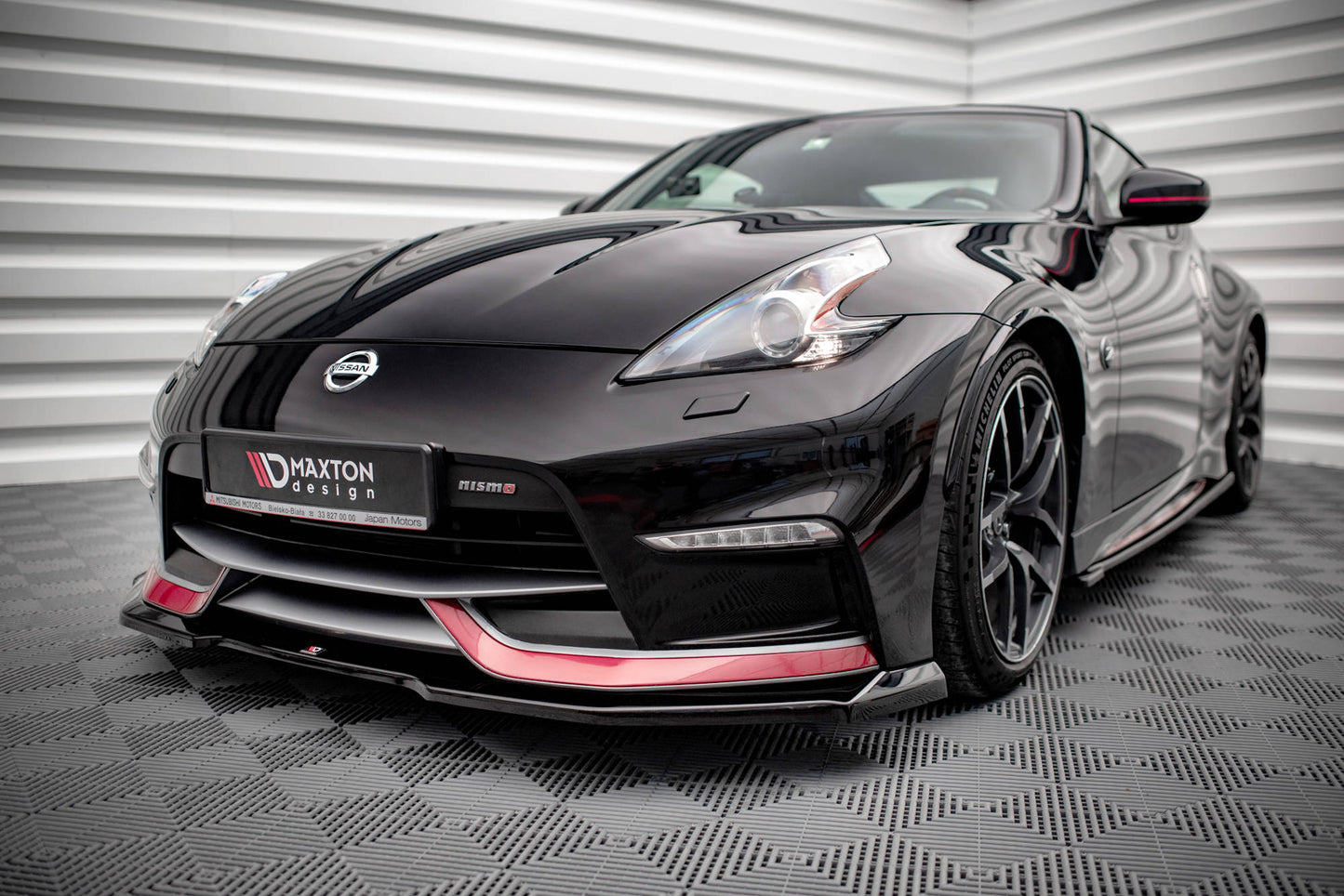 Front Ansatz V.1 für Nissan 370Z Nismo Facelift schwarz matt