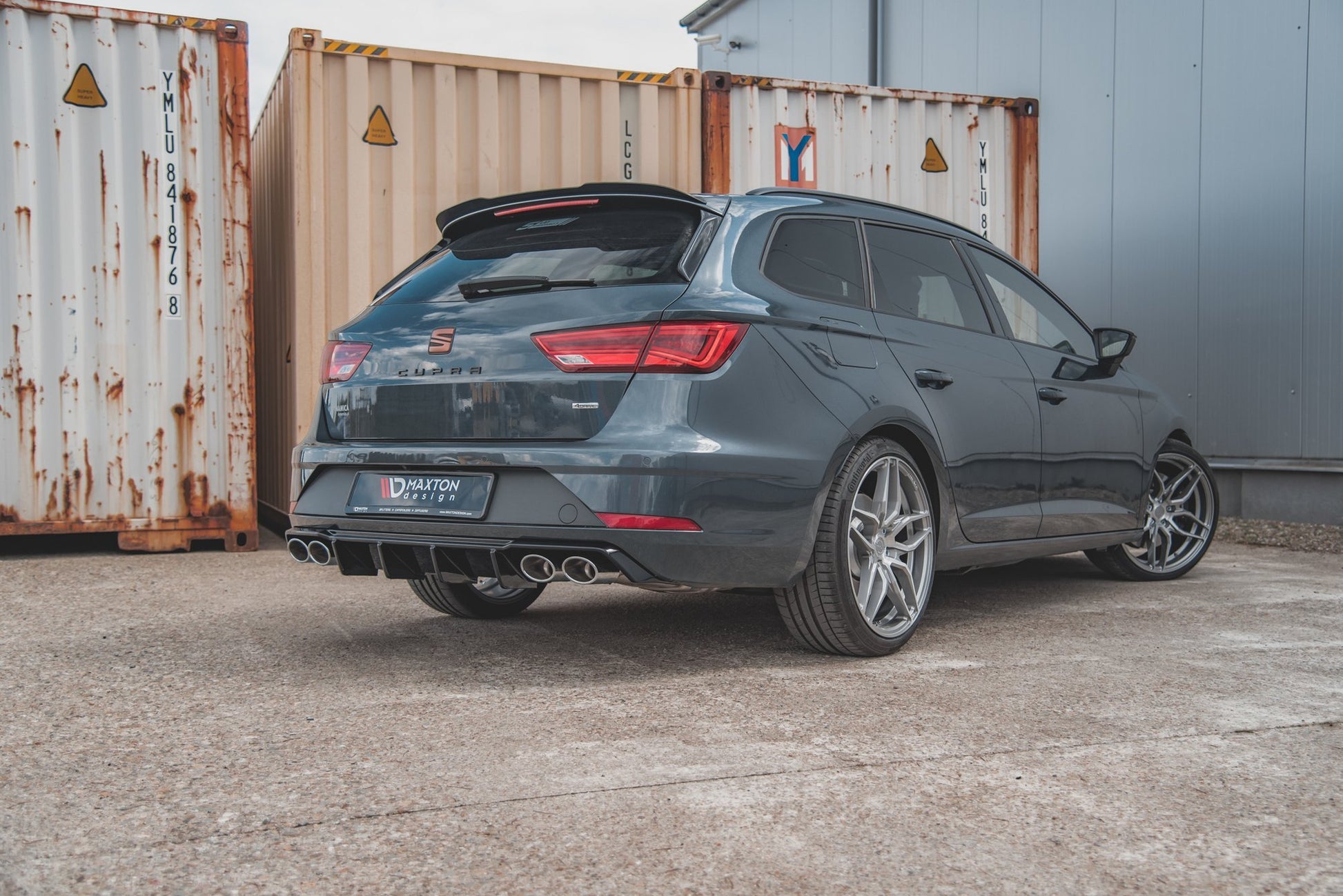 Diffusor Heck Ansatz V.3 für Seat Leon Cupra ST Mk3 FL