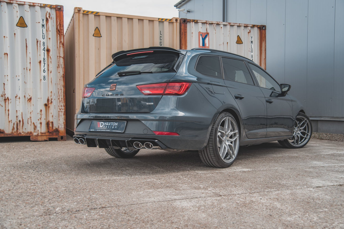 Diffusor Heck Ansatz V.3 für Seat Leon Cupra ST Mk3 FL