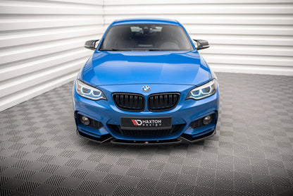 Front Ansatz V.2 für BMW 2 M-Paket F22 schwarz Hochglanz