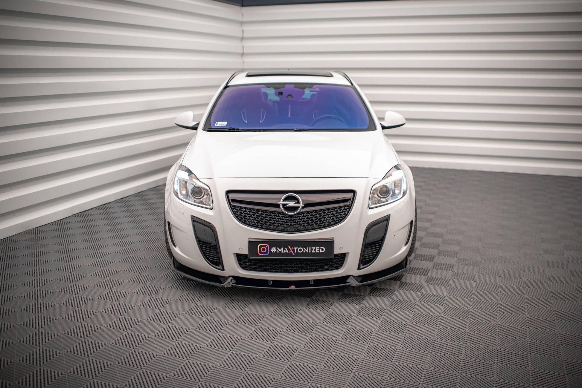 Front Ansatz V.2 für Opel Insignia OPC Mk1 schwarz matt