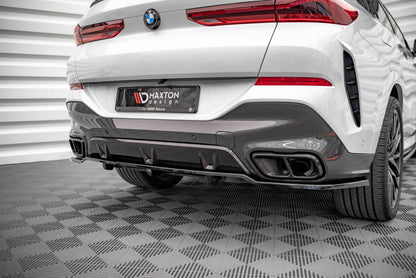 Mittlerer Diffusor Heck Ansatz DTM Look für V.1 BMW X6 M-Paket G06 Carbon Look