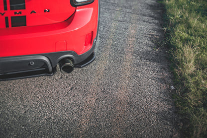 Heck Ansatz Flaps Diffusor für Mini Countryman Mk2 F60 JCW schwarz Hochglanz