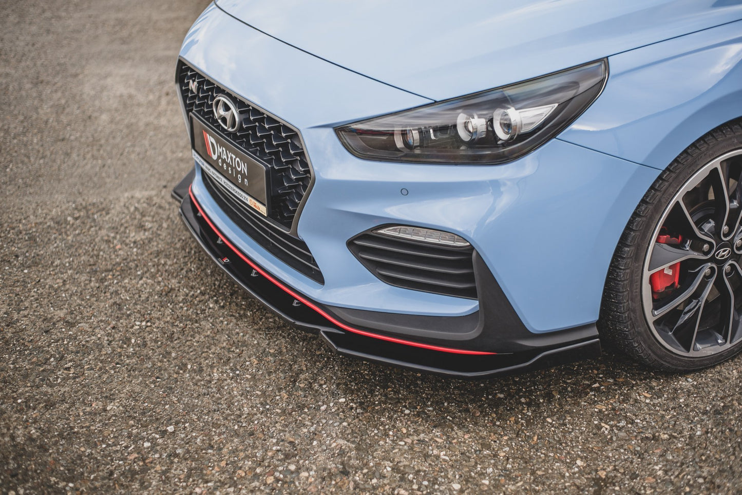 Front Ansatz V.4 für Hyundai I30 N Mk3 Hatchback/ Fastback schwarz matt