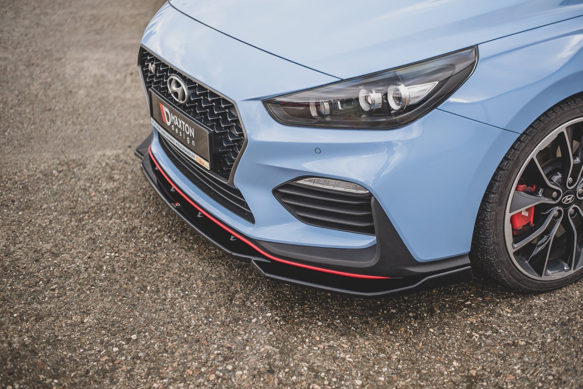 Front Ansatz V.4 für Hyundai I30 N Mk3 Hatchback/ Fastback schwarz matt