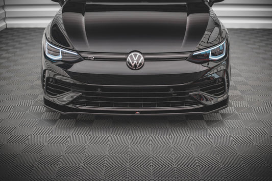Front Ansatz V.3 für Volkswagen Golf R Mk8 schwarz matt