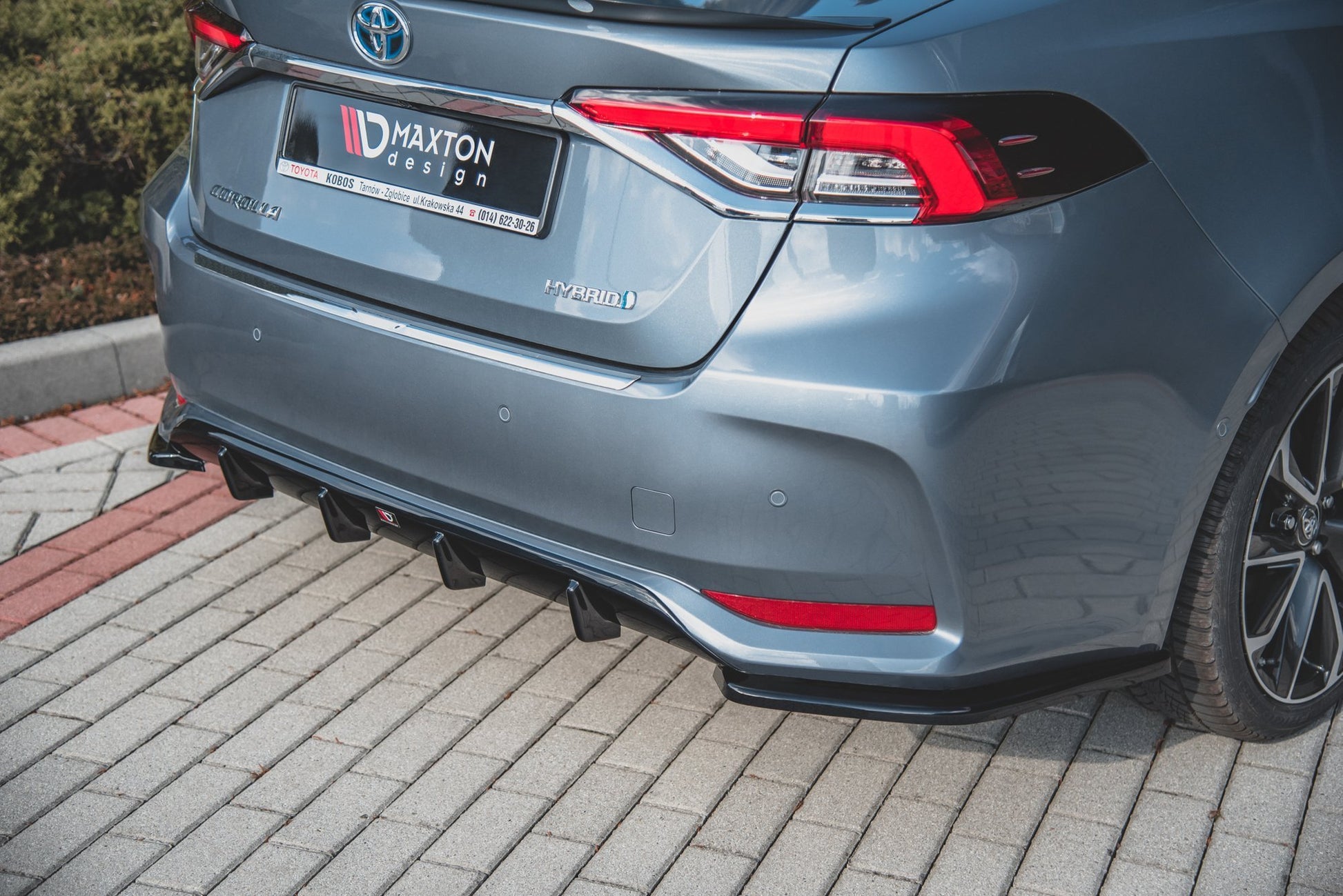 Diffusor Heck Ansatz für Toyota Corolla XII Limousine schwarz matt