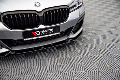 Front Ansatz V.1 für BMW 5er G30 Facelift M-Paket schwarz matt