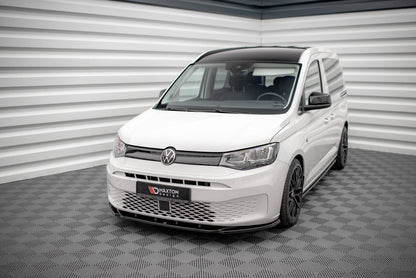 Front Ansatz V.1 für Volkswagen Caddy Mk5 schwarz Hochglanz