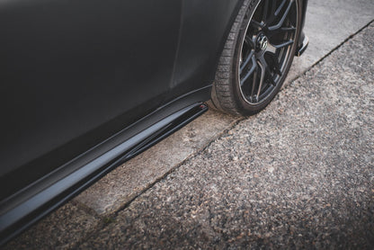 Seitenschweller Ansatz für Mercedes-AMG GT 53 4-Door Coupe schwarz Hochglanz