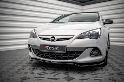 Front Ansatz V.2 für Opel Astra GTC OPC-Line J schwarz Hochglanz