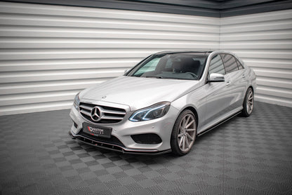 Front Ansatz V.2 für Mercedes-Benz E AMG-Line Limousine W212 Facelift Carbon Look
