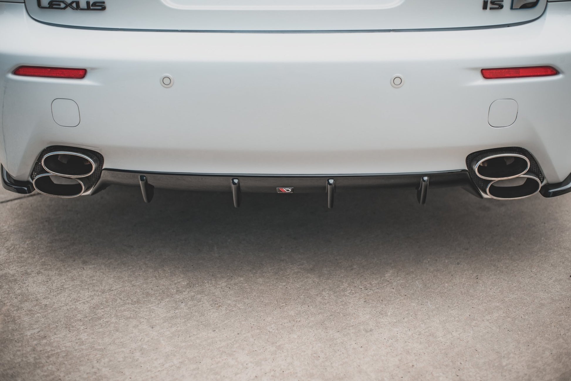 Diffusor Heck Ansatz für Lexus IS F Mk2 schwarz matt
