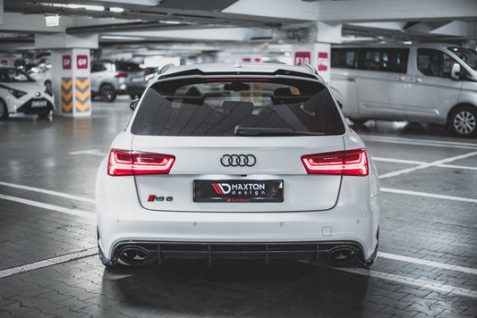 Heck Ansatz Flaps Diffusor V.2 für Audi RS6 C7 Carbon Look