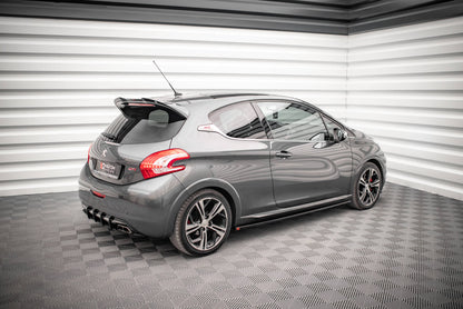 Seitenschweller Ansatz für Peugeot 208 GTi Mk1 schwarz matt