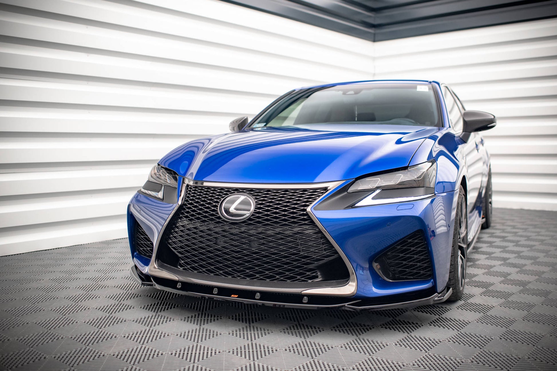 Front Ansatz V.2 für Lexus GS F Mk4 Facelift schwarz Hochglanz