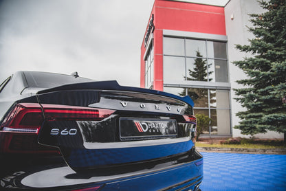 Spoiler CAP für Volvo S60 R-Design Mk3 schwarz Hochglanz