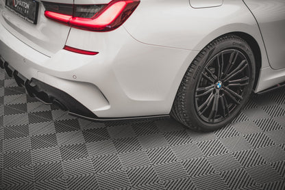 Heck Ansatz Flaps Diffusor V.2 für BMW 3er G20 / G21 M-Paket schwarz matt