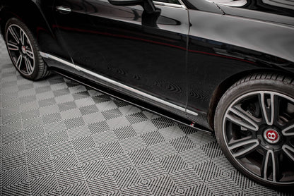 Seitenschweller Ansatz für Bentley Continental GT V8 S Mk2 schwarz matt