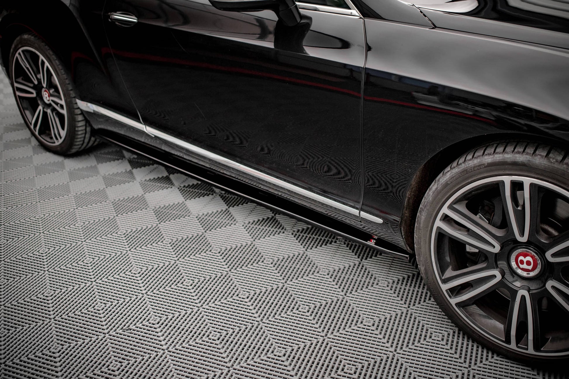 Seitenschweller Ansatz für Bentley Continental GT V8 S Mk2 Carbon Look