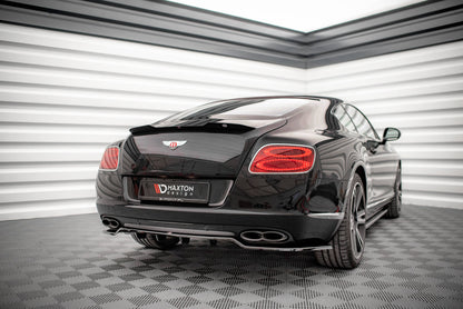 Mittlerer Diffusor Heck Ansatz DTM Look für Bentley Continental GT V8 S Mk2 schwarz Hochglanz