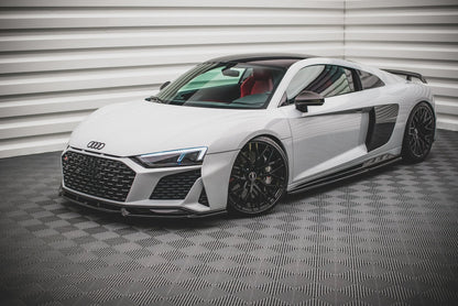 Seitenschweller Ansatz für Audi R8 Mk2 Facelift schwarz matt