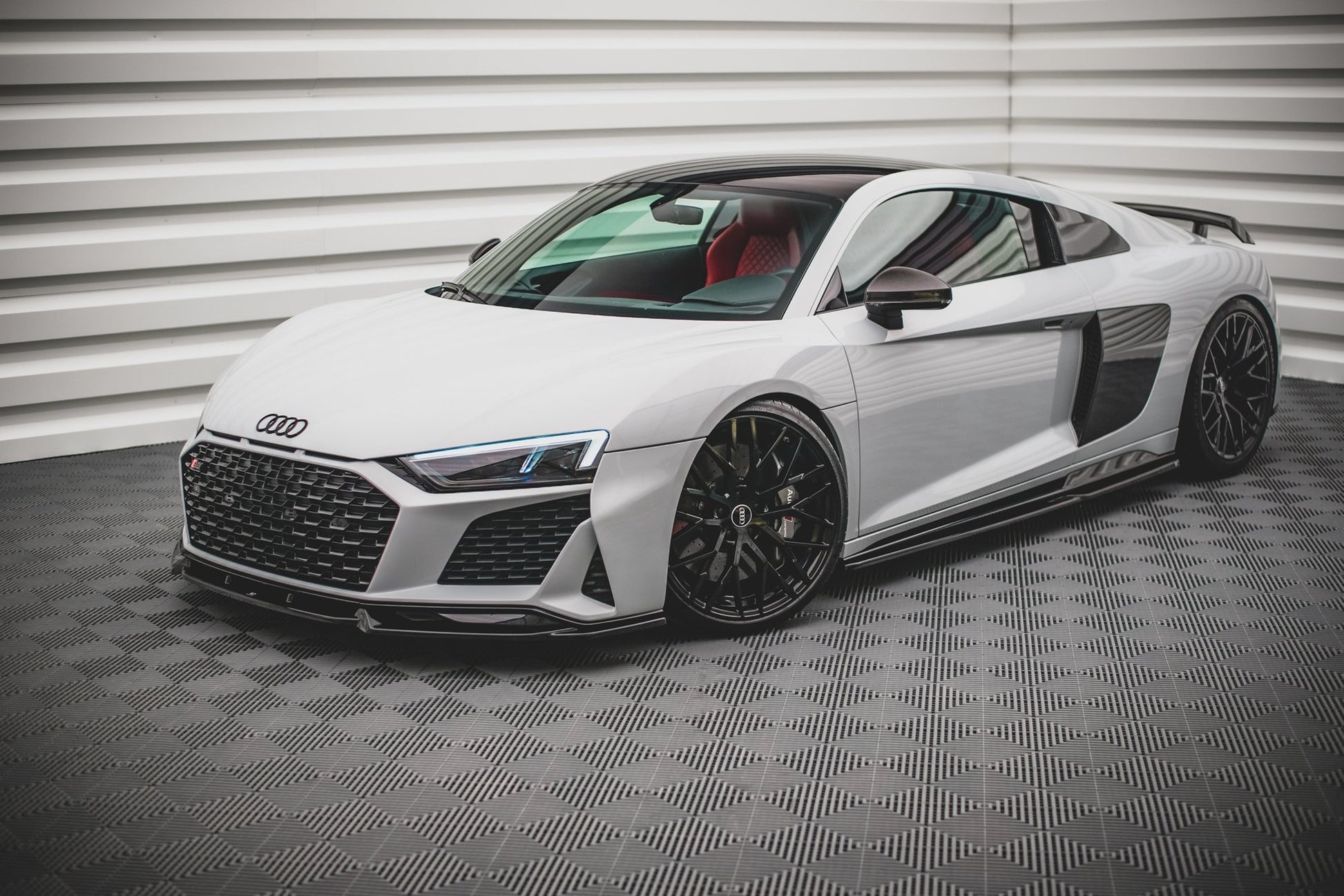 Seitenschweller Ansatz für Audi R8 Mk2 Facelift Carbon Look