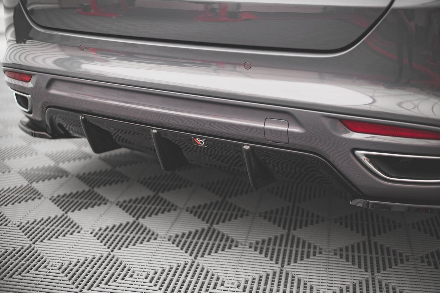 Diffusor Heck Ansatz für Ford Mondeo ST-Line Mk5 Facelift schwarz Hochglanz