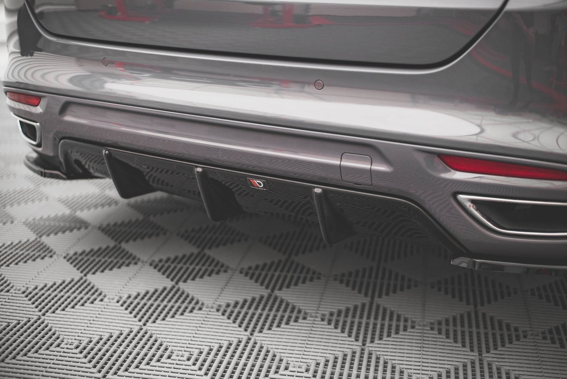 Diffusor Heck Ansatz für Ford Mondeo ST-Line Mk5 Facelift schwarz Hochglanz