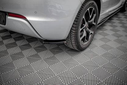 Heck Ansatz Flaps Diffusor für Opel Astra GTC OPC-Line J schwarz Hochglanz