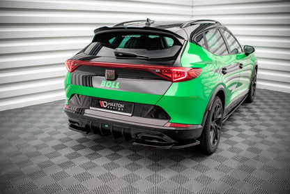 Heck Ansatz Flaps Diffusor V.2 für Cupra Formentor Carbon Look
