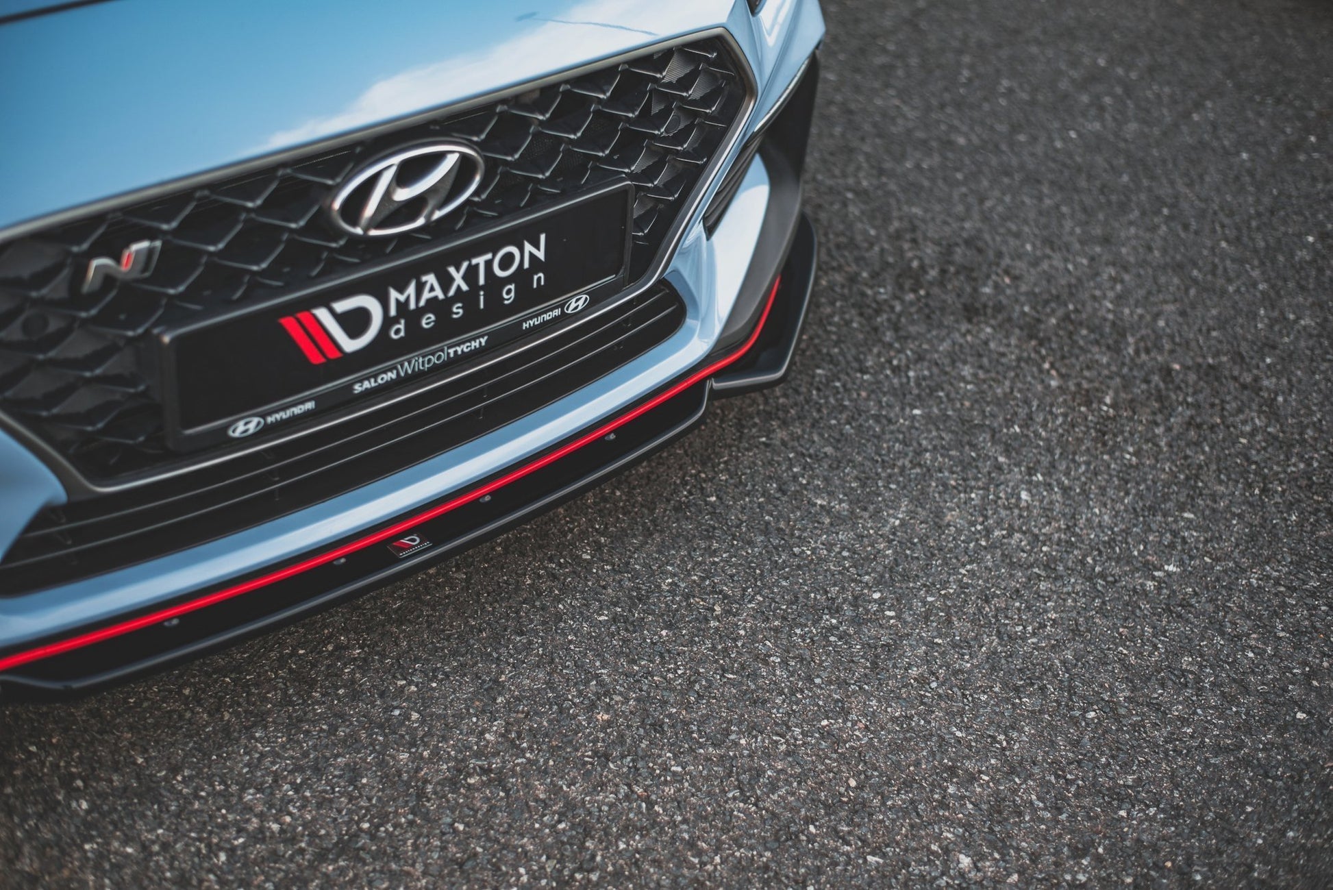 Front Ansatz +Flaps für V.6 Hyundai I30 N Mk3 Hatchback/Fastback