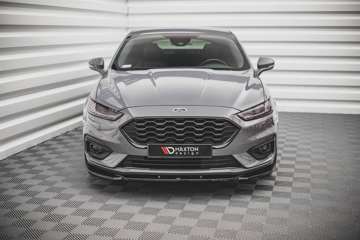 Front Ansatz V.2 für Ford Mondeo ST-Line Mk5 Facelift schwarz matt