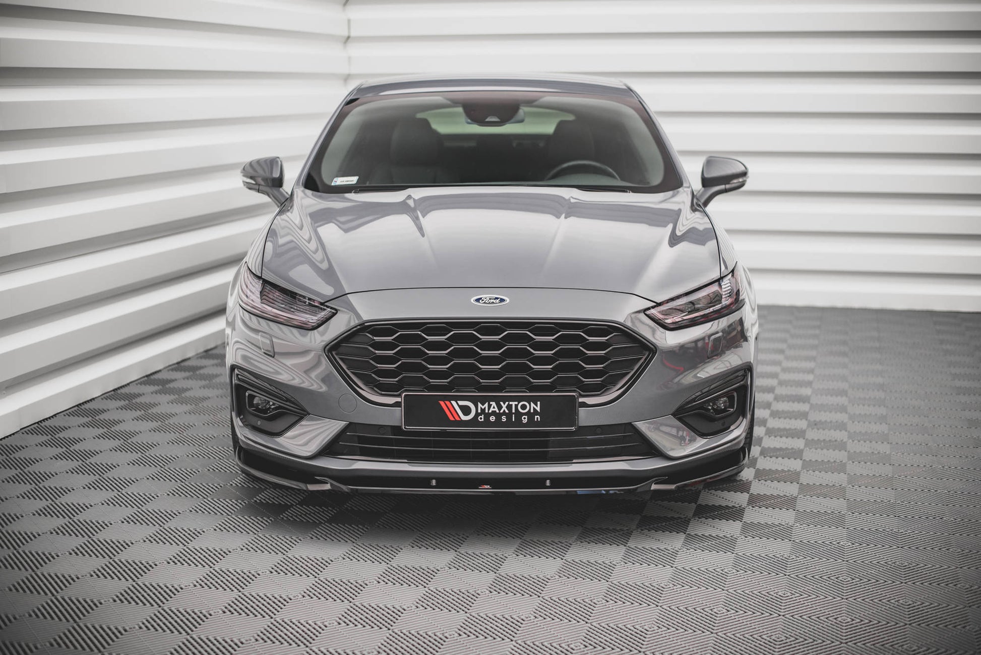 Front Ansatz V.2 für Ford Mondeo ST-Line Mk5 Facelift schwarz matt