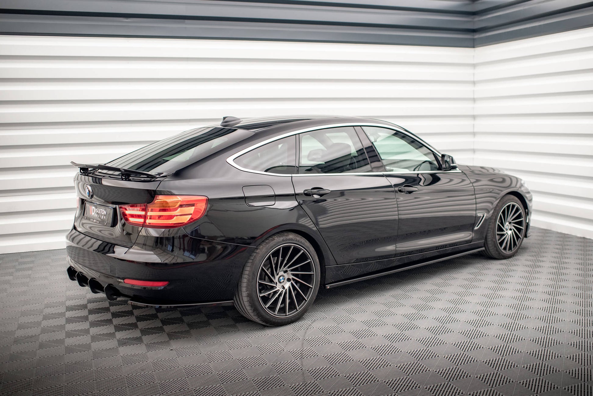Seitenschweller Ansatz für BMW 3er GT F34 schwarz Hochglanz